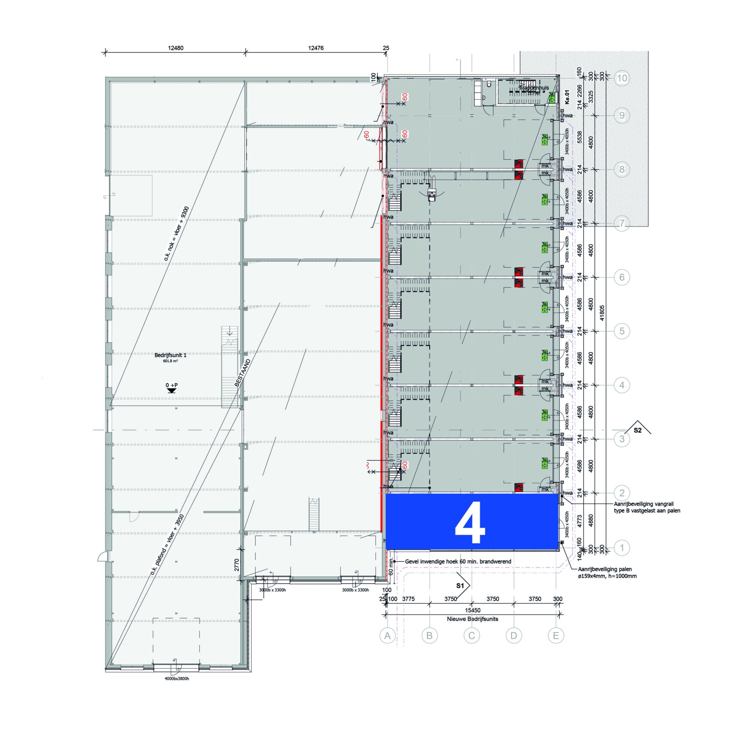 Bedrijfsunit 4: 125m²